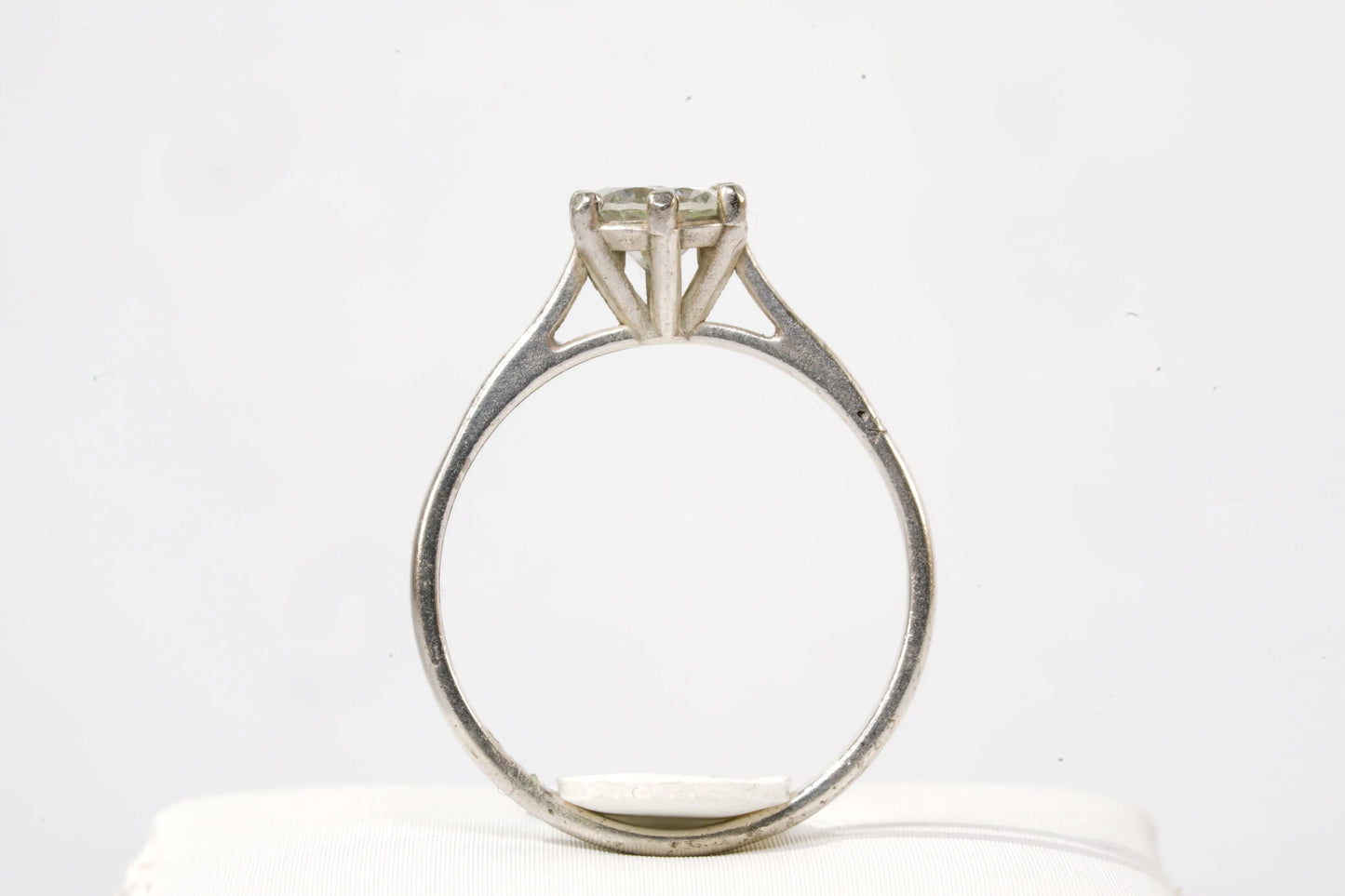 Solitaire Argent avec pierre de Zirconium Ma boutique