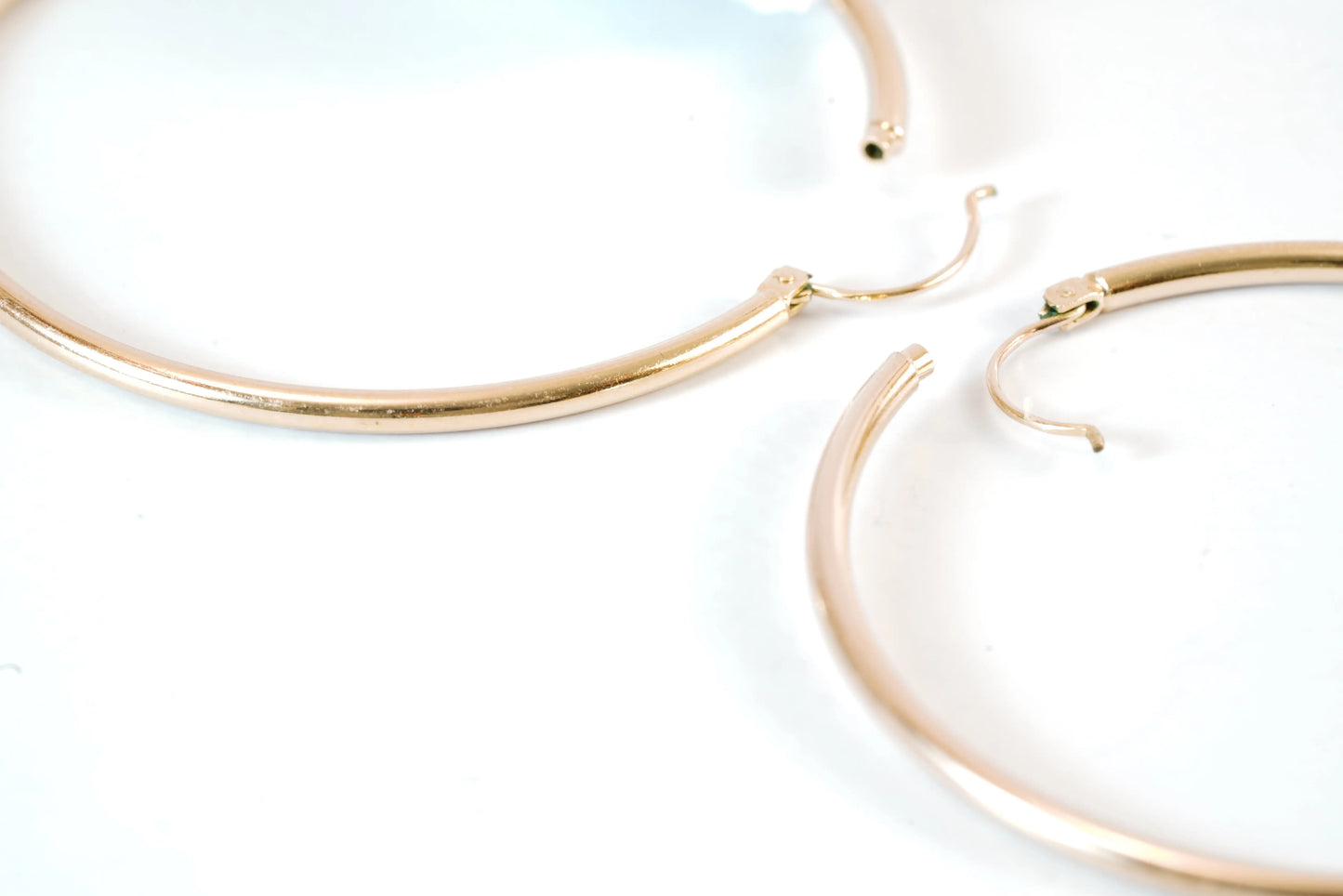 Grandes boucles d'oreilles Créoles en Plaqué Or Ma boutique