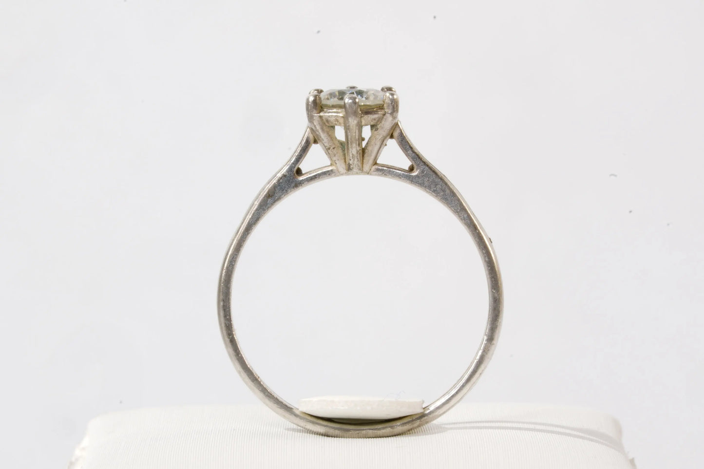 Solitaire en Argent et pierre de Zirconium Ma boutique