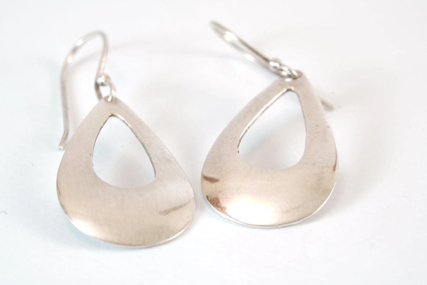 Boucles d'oreilles plates en Argent forme ovale anneau large Ma boutique