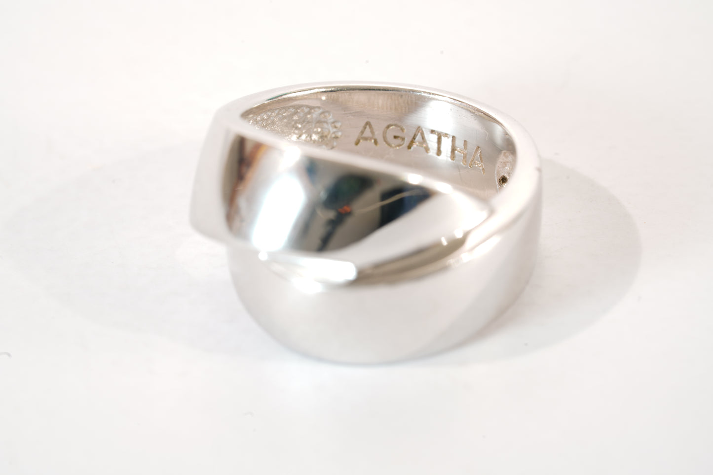 Bague anneaux croisés en Argent AGATHA