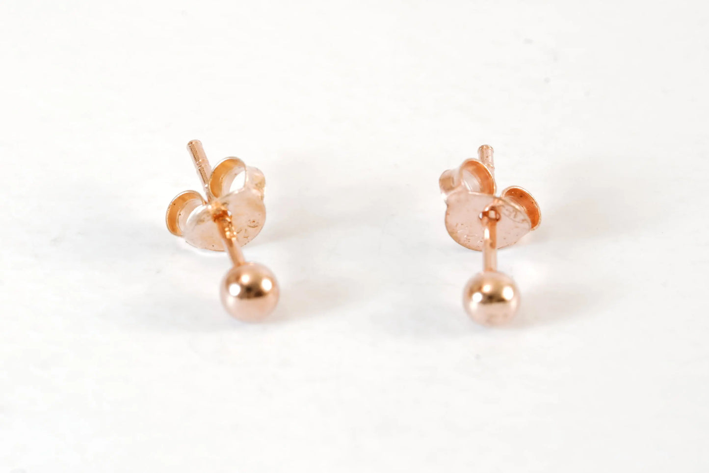 Petites Boucles d'oreilles perles en Argent Rosé Ma boutique