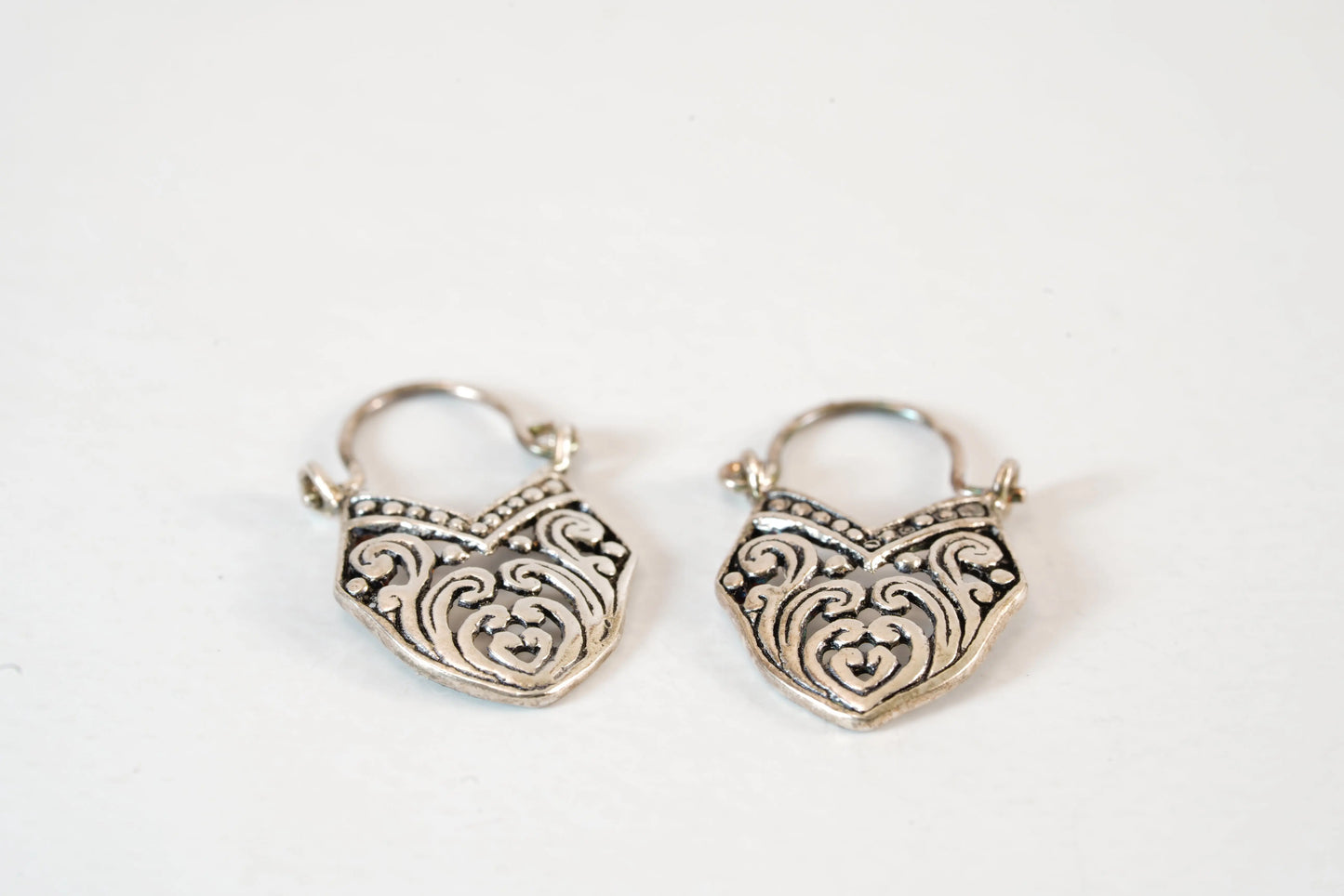 Boucles d'oreilles en Argent avec motifs découpés Ma boutique