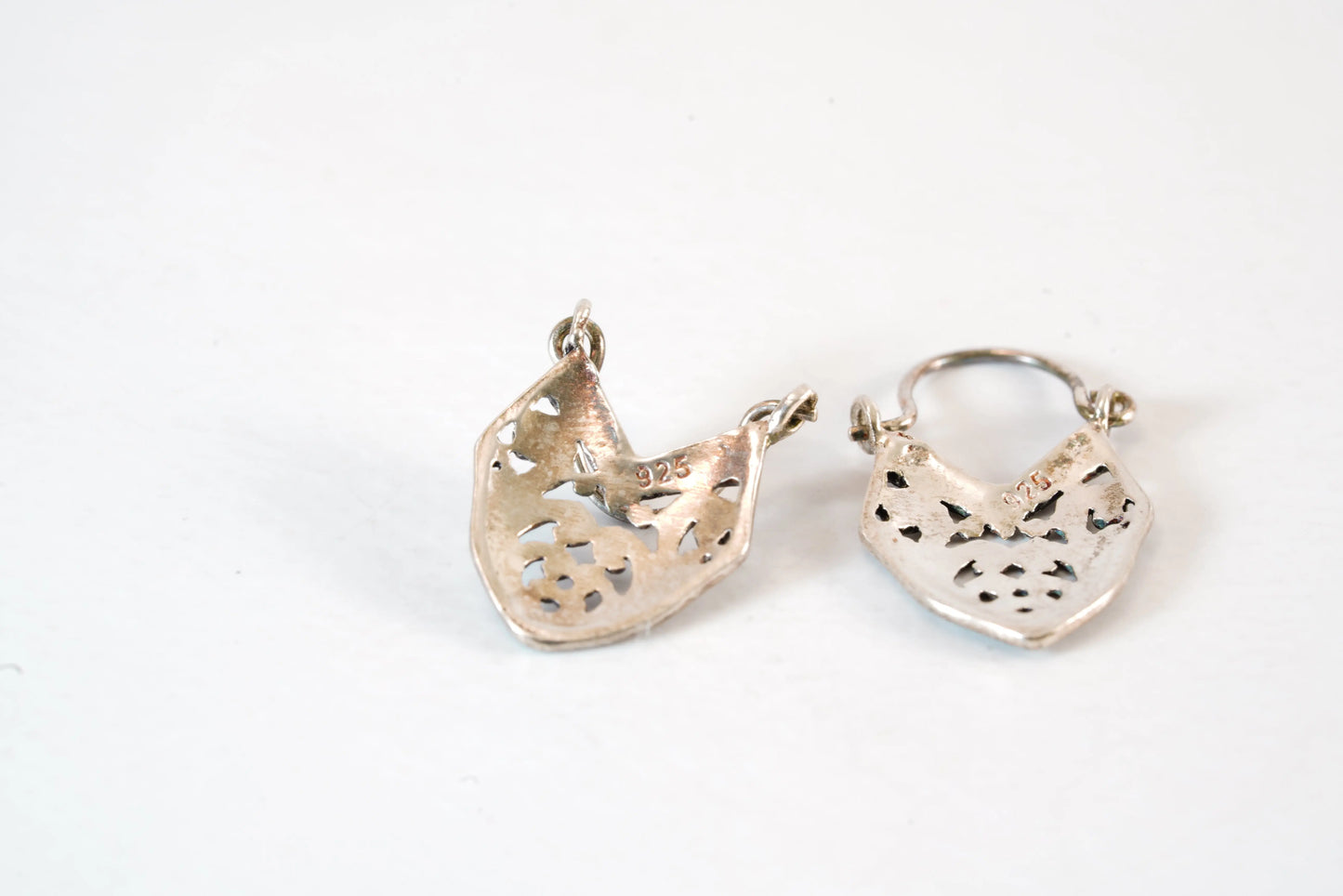 Boucles d'oreilles en Argent avec motifs découpés Ma boutique