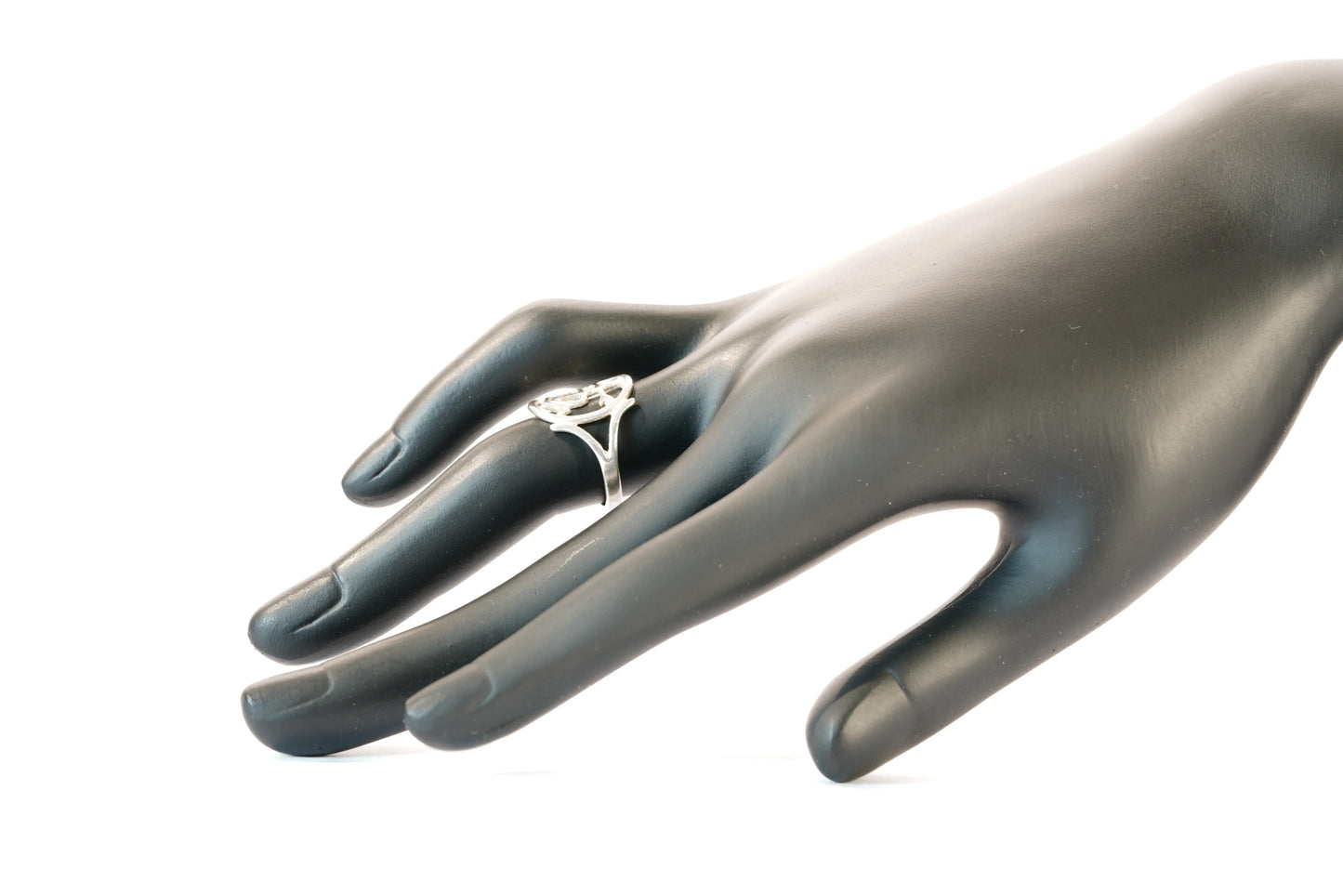 Bague ronde en Argent avec symboles Ma boutique