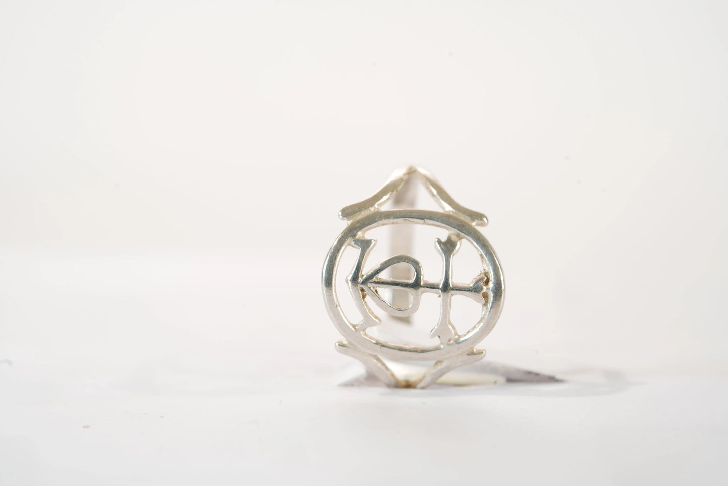 Bague ronde en Argent avec symboles Ma boutique