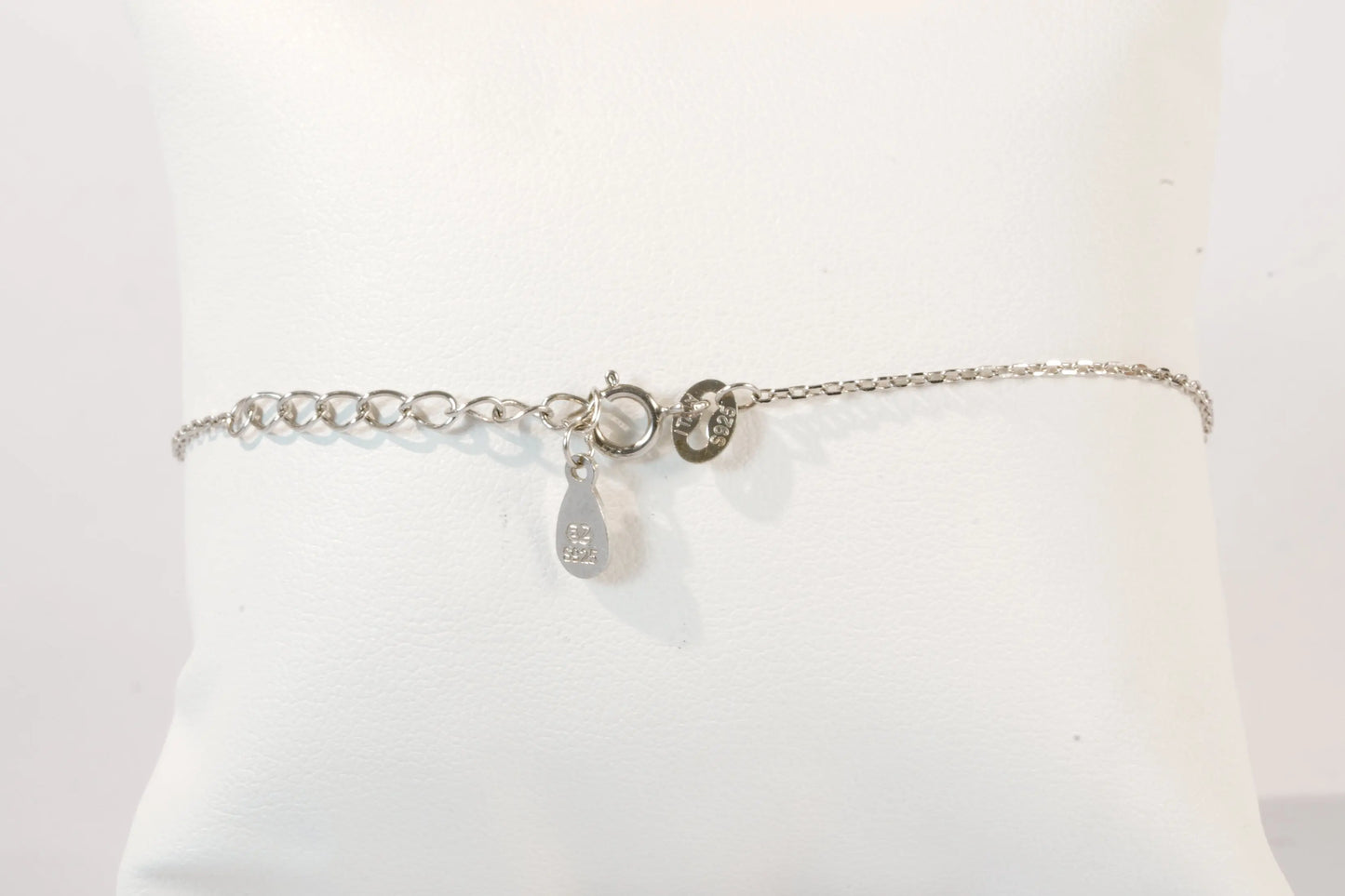 Bracelet en Argent avec pendentif coueur avec pierres Zirconium chaîne maille forçat Ma boutique