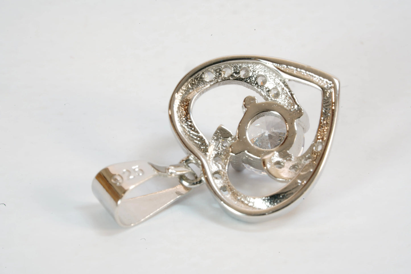 Pendentif forme coeur avec pierres de Zirconium Ma boutique