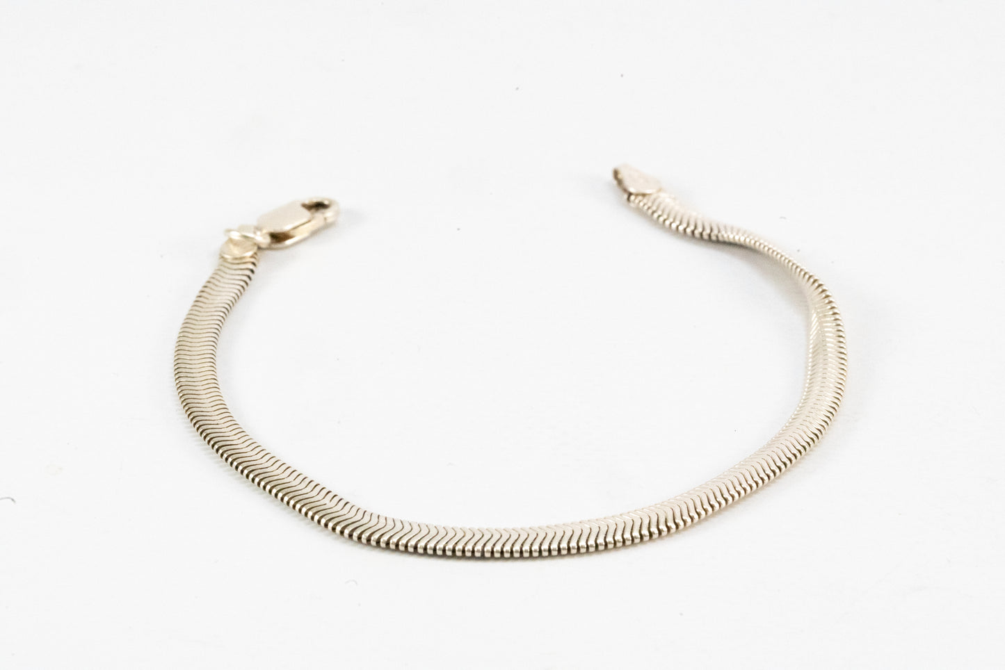 Bracelet en Argent maille serpent