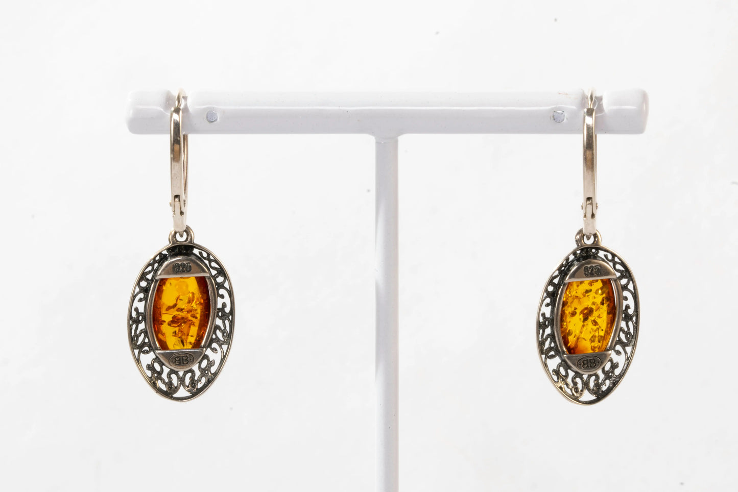 Boucles d'oreilles en Argent avec détail filigrane autour Ma boutique