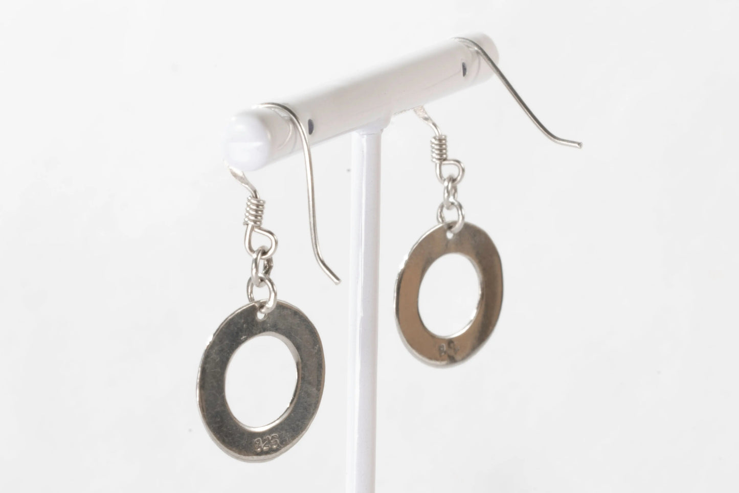 Boucles d'oreilles dormeuses en Argent avec petit anneau Ma boutique