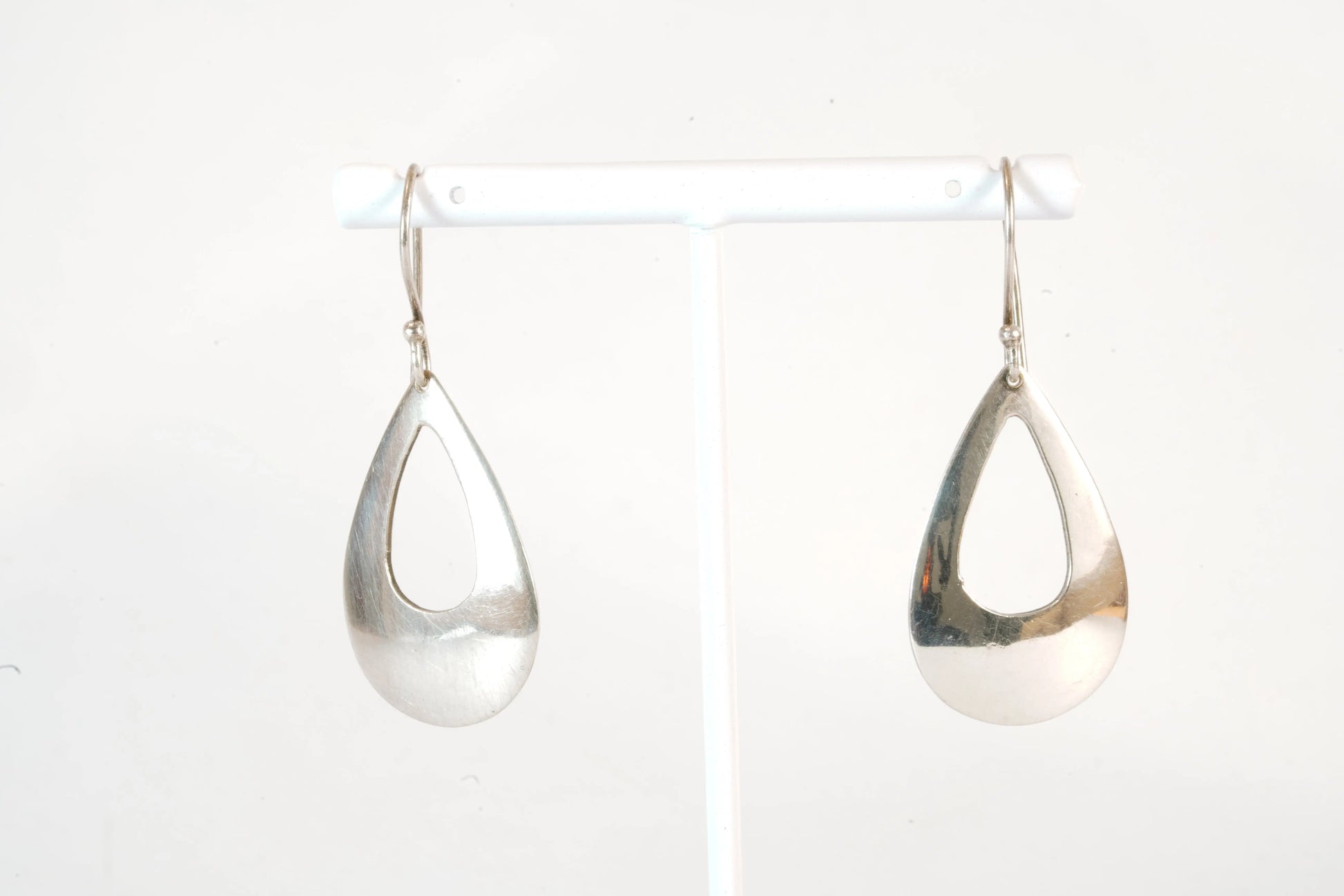 Boucles d'oreilles plates en Argent forme ovale anneau large Ma boutique
