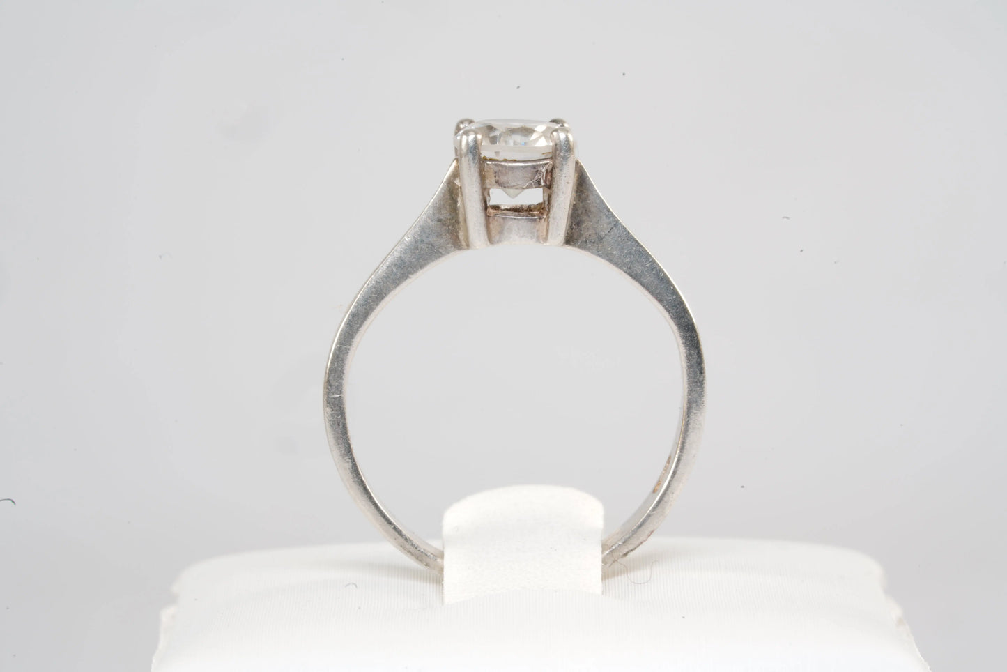 Solitaire ajustable en Argent avec pierre de Zirconium Ma boutique