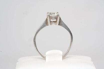 Solitaire ajustable en Argent avec pierre de Zirconium Ma boutique