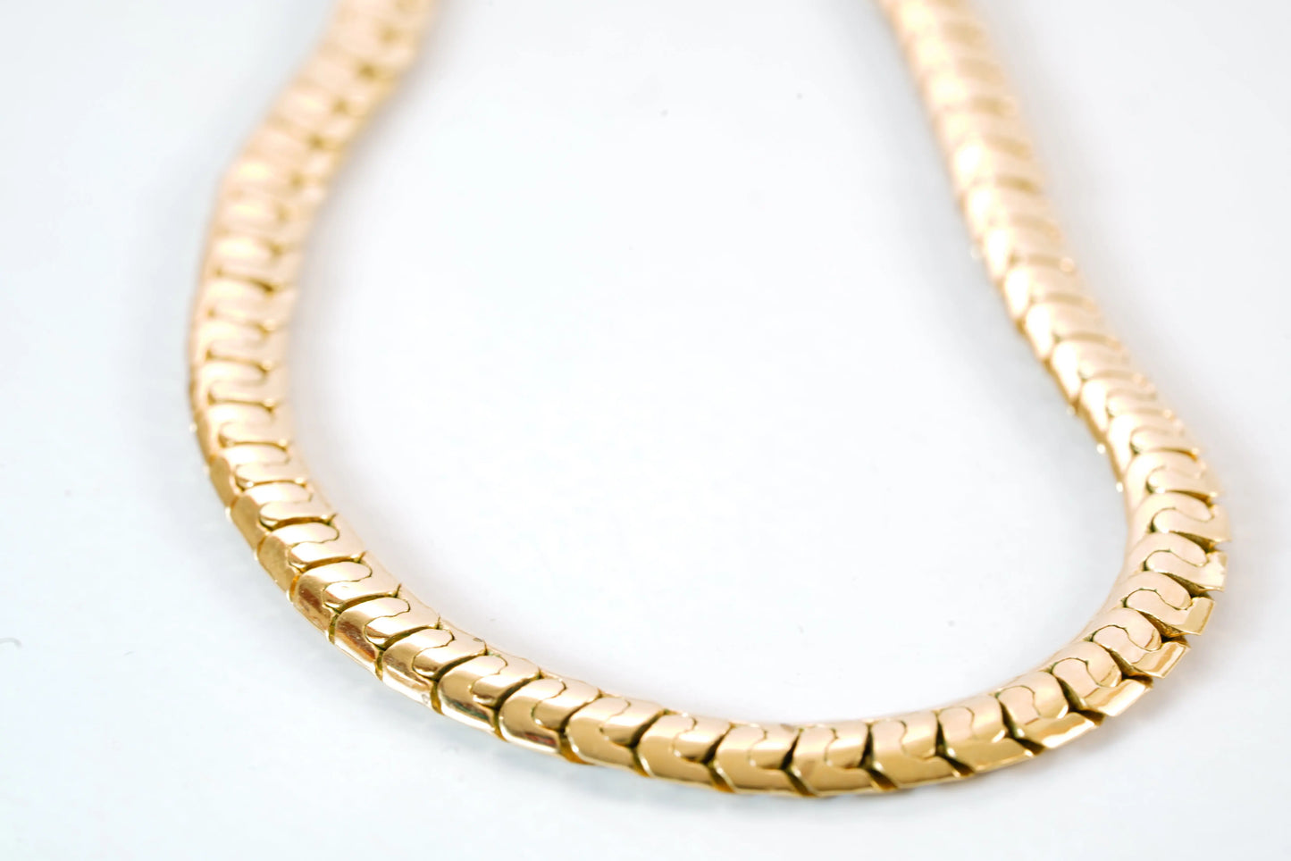 Collier MURAT en Plaqué Or chaine maille serpent Ma boutique