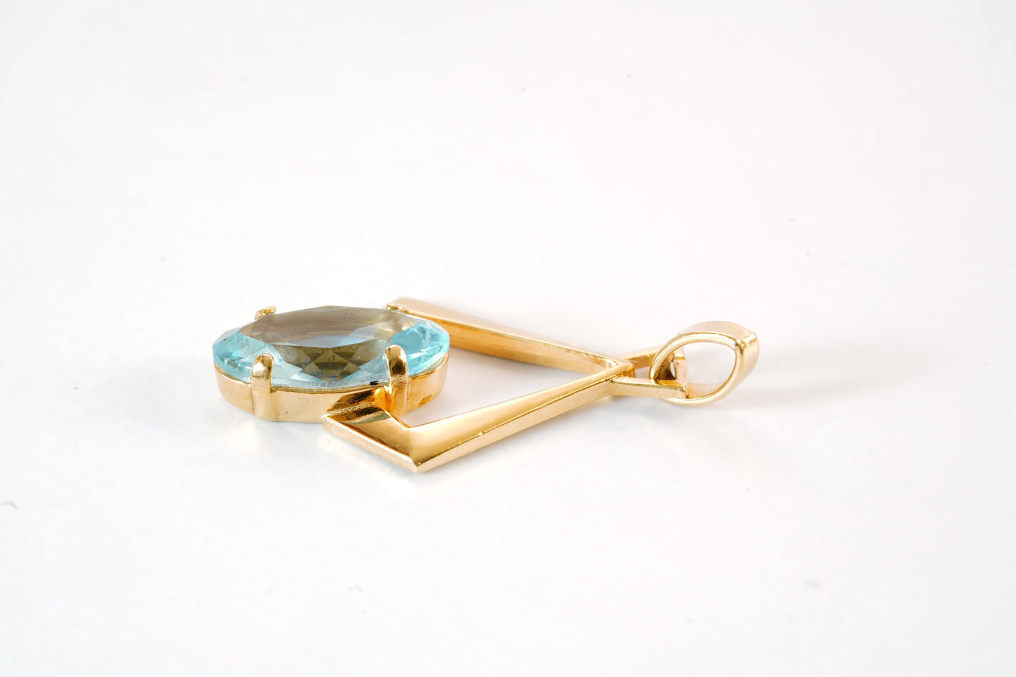 Pendentif Plaqué Or er pierre Topaze Ma boutique