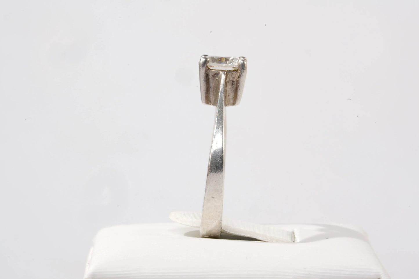 Solitaire ajustable en Argent avec pierre de Zirconium Ma boutique