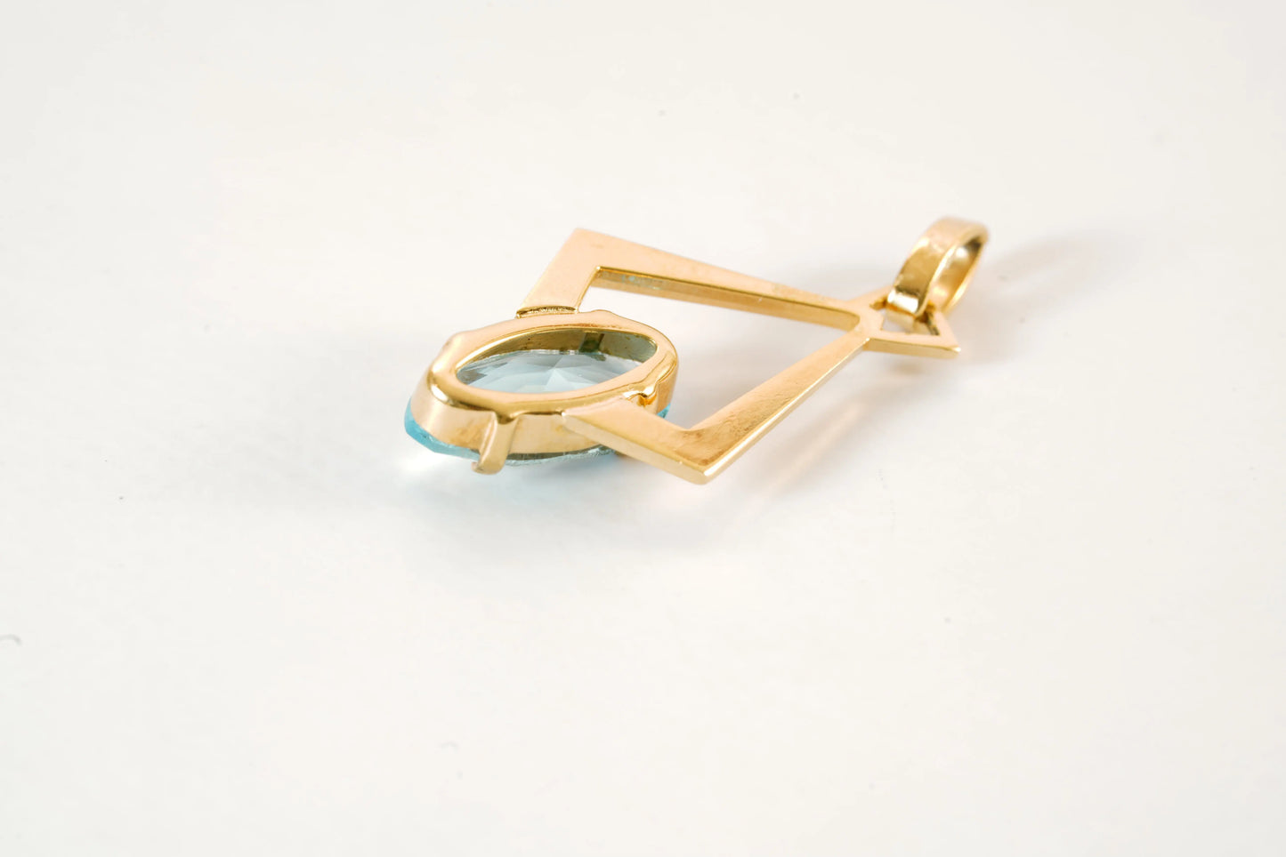 Pendentif Plaqué Or er pierre Topaze Ma boutique