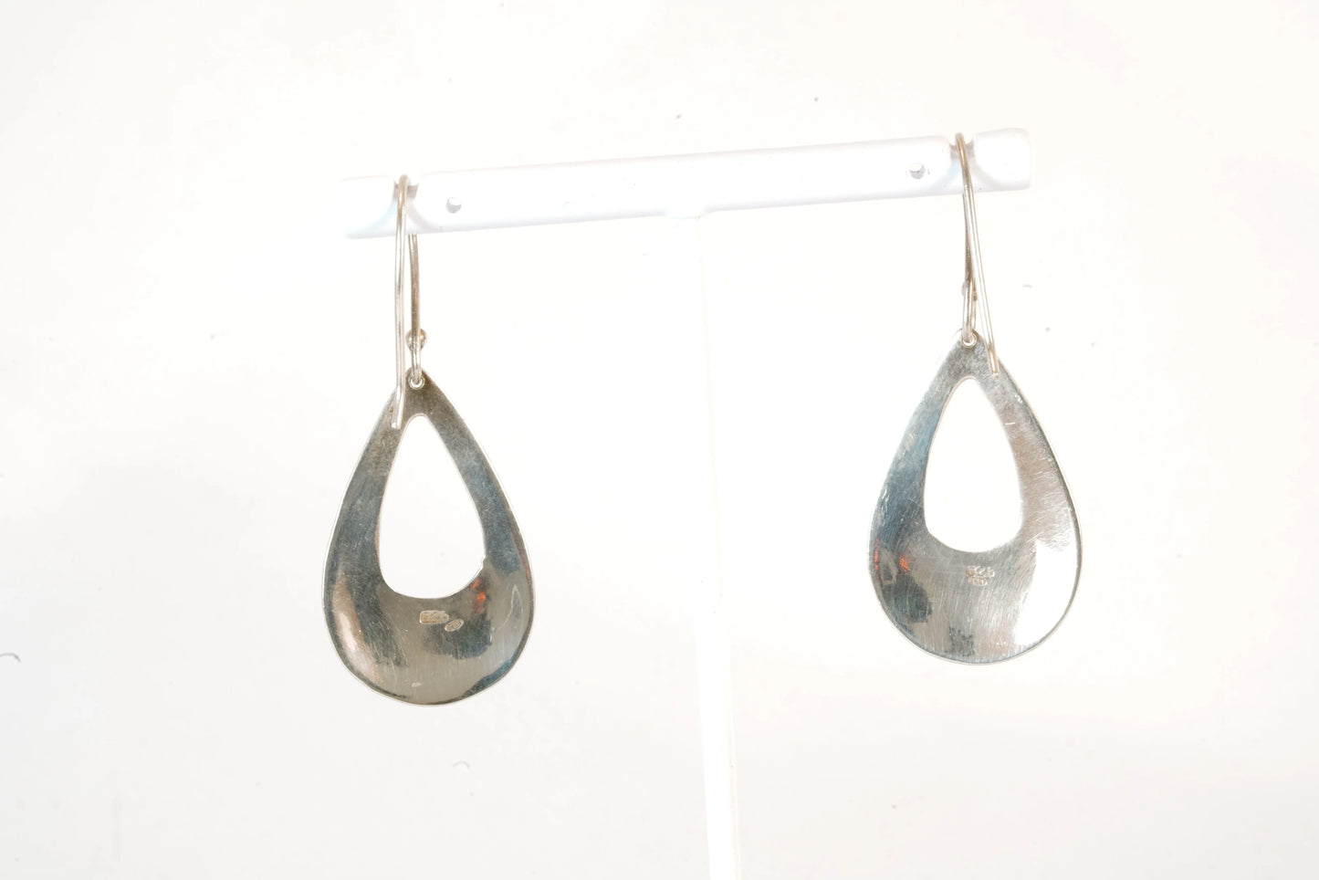 Boucles d'oreilles plates en Argent forme ovale anneau large Ma boutique