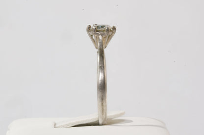 Solitaire en Argent et pierre de Zirconium Ma boutique