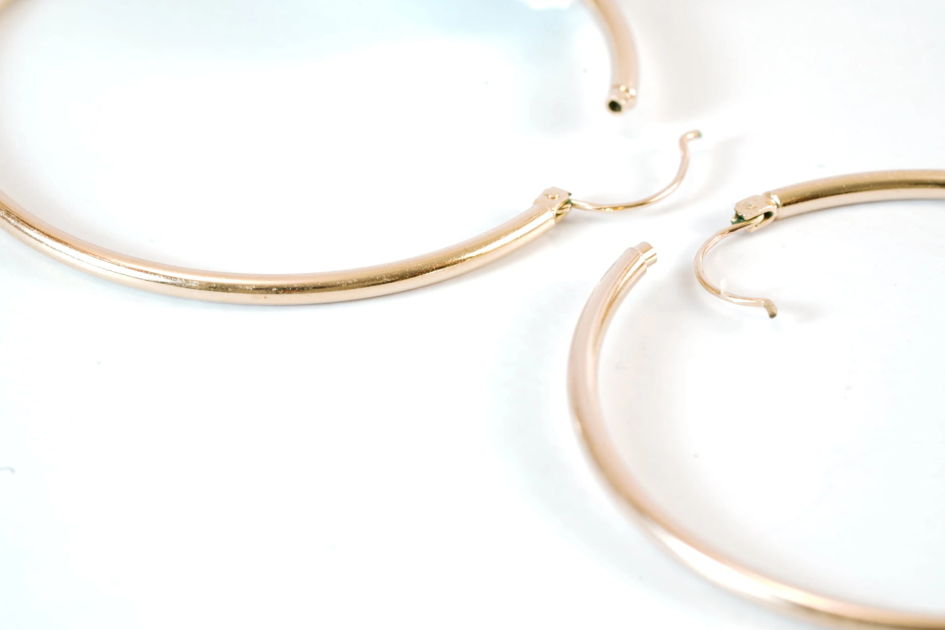 Grandes boucles d'oreilles Créoles en Plaqué Or Ma boutique