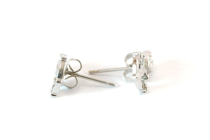 Boucles d'oreilles en Argent forme ancre de marque GUESS avec petites pierres Zirconium Ma boutique