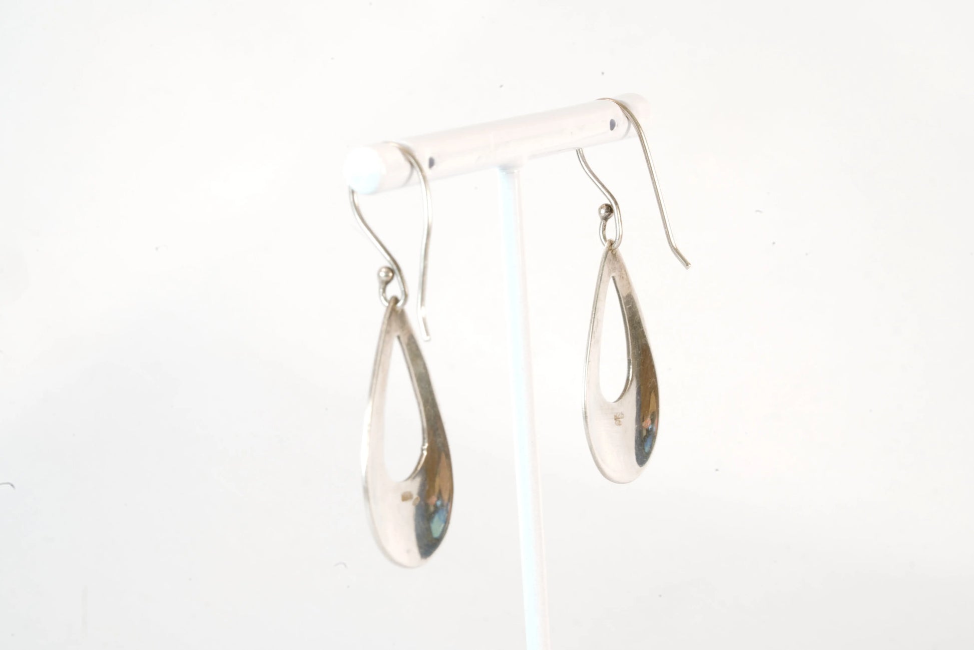 Boucles d'oreilles plates en Argent forme ovale anneau large Ma boutique