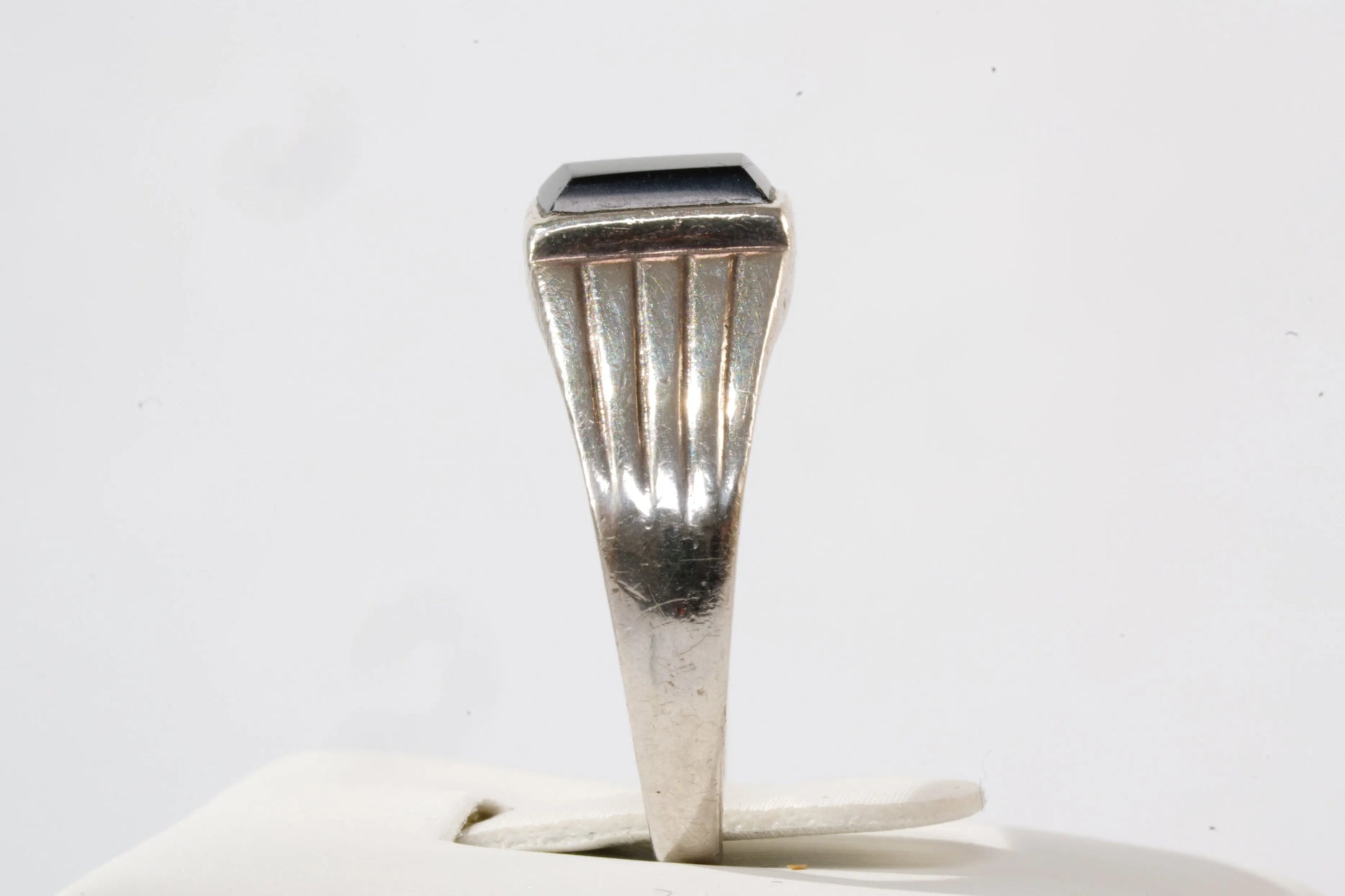 Chevalière en Argent avec pierre Onyx Ma boutique