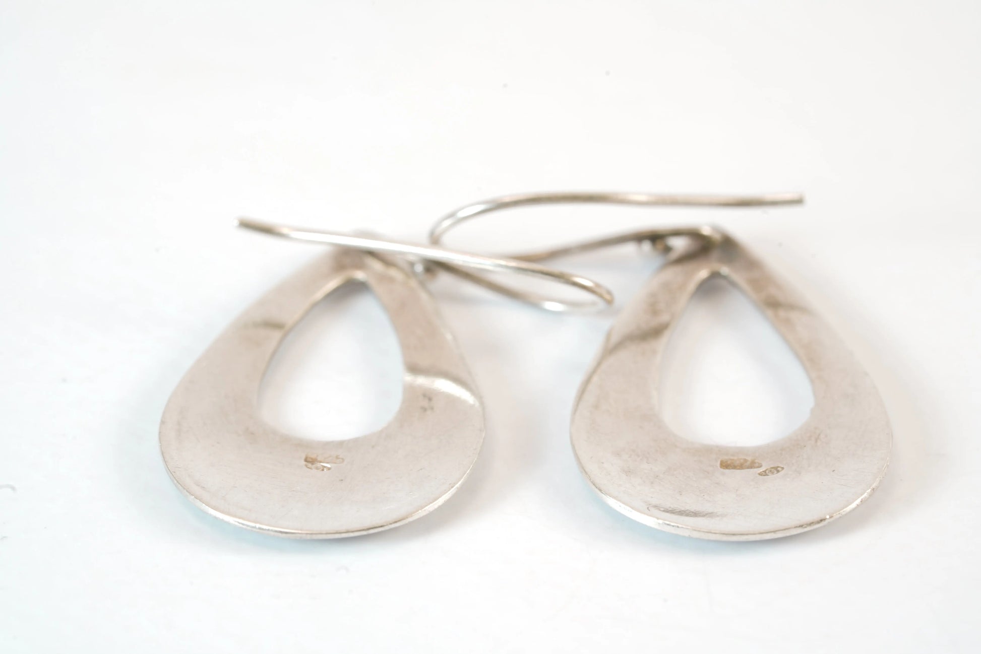 Boucles d'oreilles plates en Argent forme ovale anneau large Ma boutique