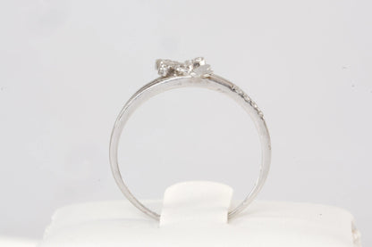 Bague fine en Argent pierre de Zirconium avec motifs papillon Ma boutique