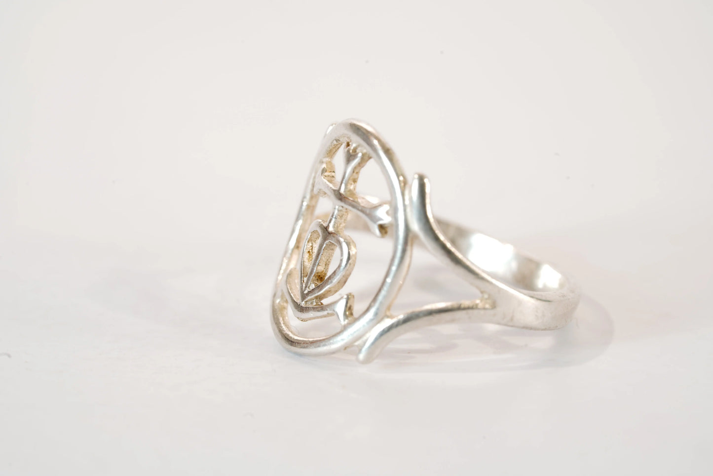 Bague ronde en Argent avec symboles Ma boutique