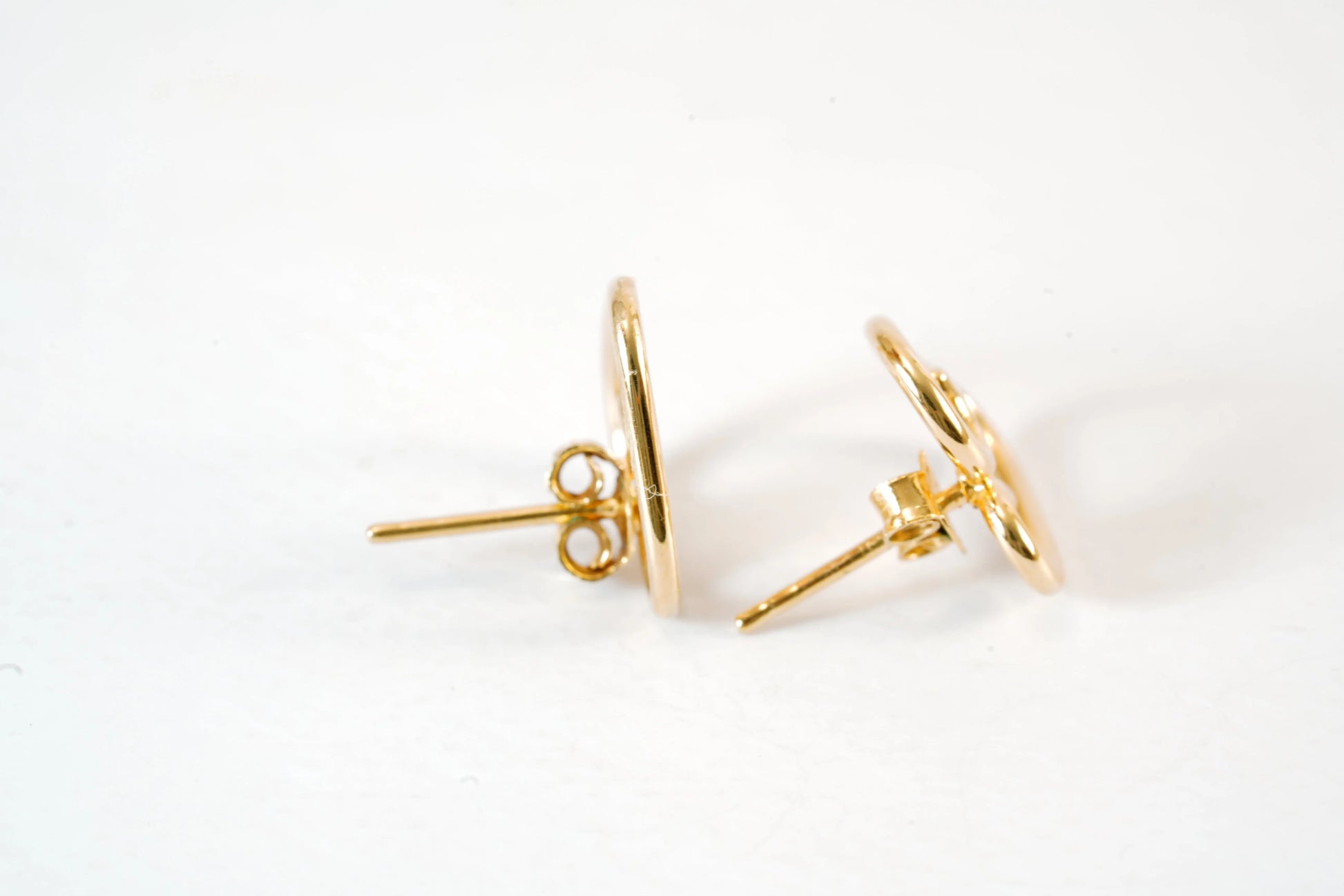 Boucles d'Oreilles forme cœur en Plaqué Or Ma boutique