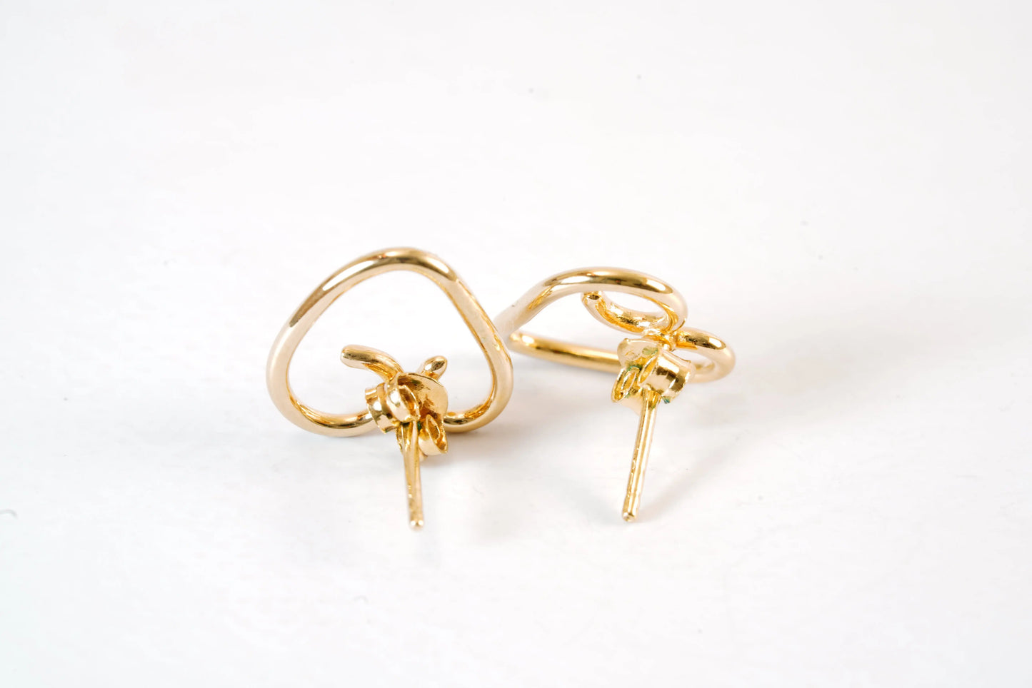 Boucles d'Oreilles forme cœur en Plaqué Or Ma boutique