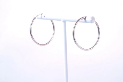 Boucles d'oreilles créoles fines en Argent Ma boutique