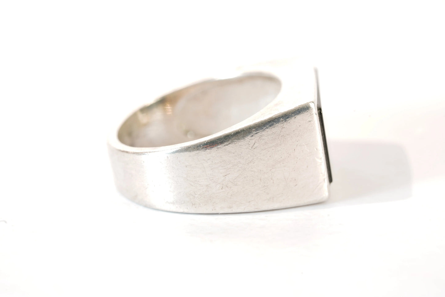 Chevalière en Argent avec pierre Onyx Ma boutique