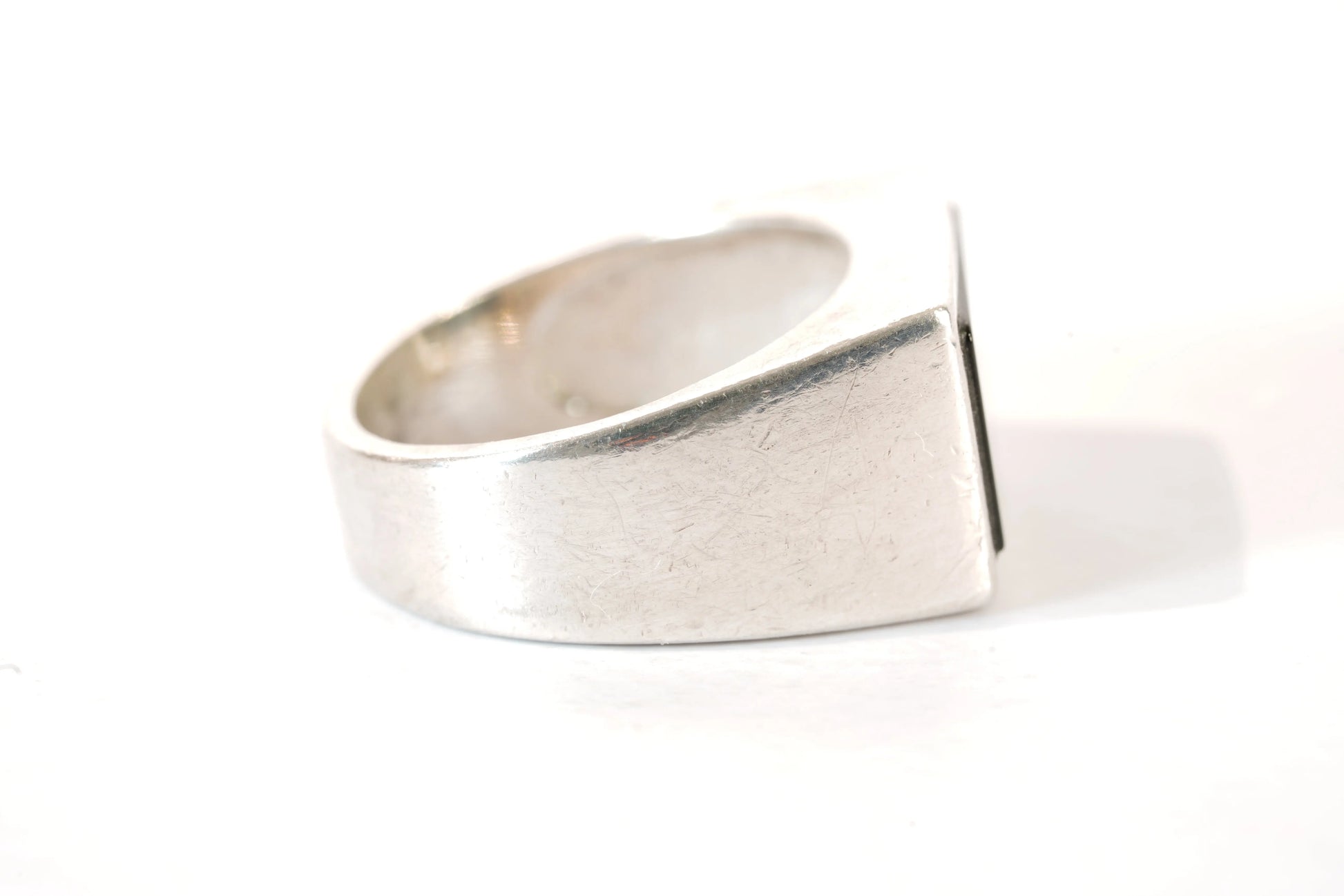 Chevalière en Argent avec pierre Onyx Ma boutique