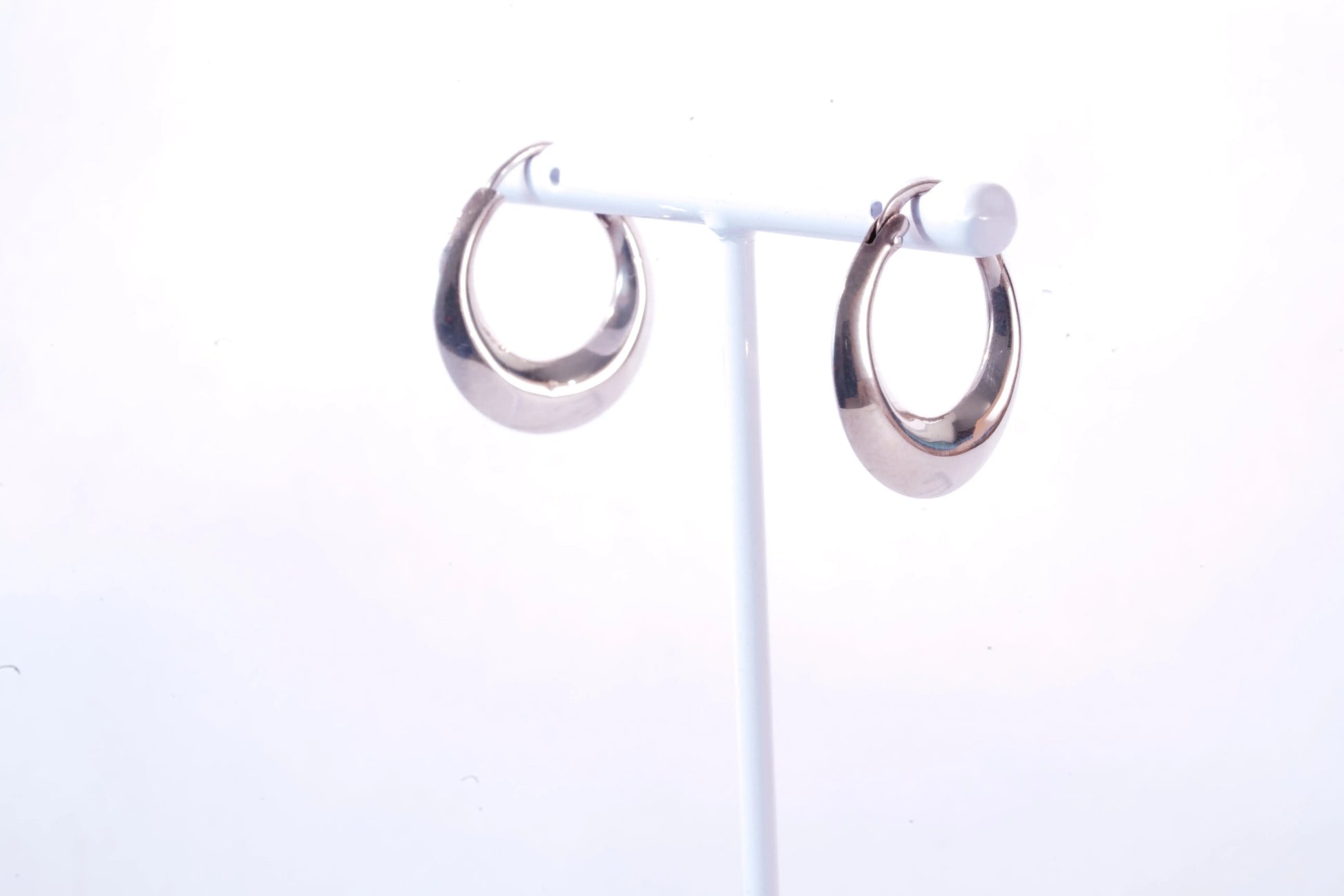 Boucles d'oreilles créoles larges en Argent Ma boutique