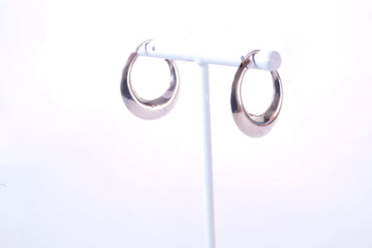 Boucles d'oreilles créoles larges en Argent Ma boutique