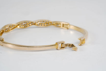 Bracelet en plaqué or avec pierres de Zirconium Ma boutique