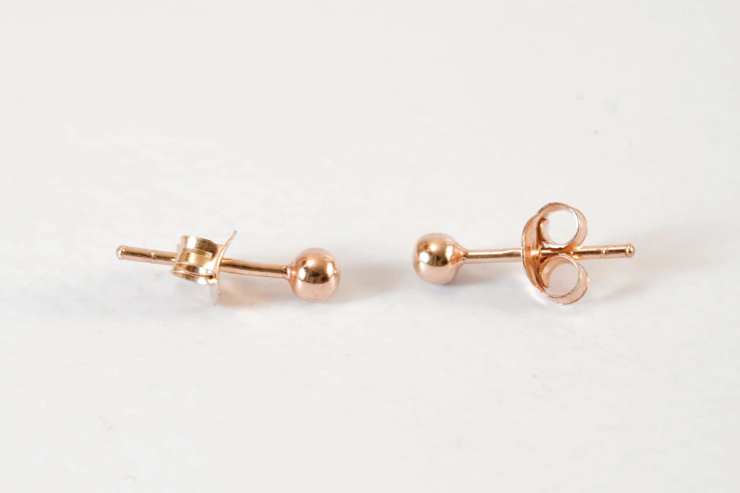 Petites Boucles d'oreilles perles en Argent Rosé Ma boutique