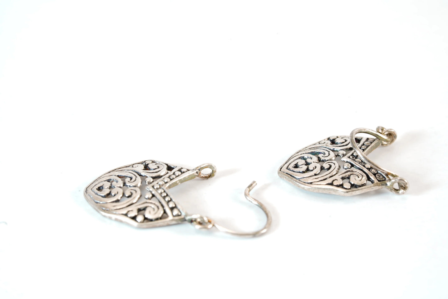 Boucles d'oreilles en Argent avec motifs découpés Ma boutique