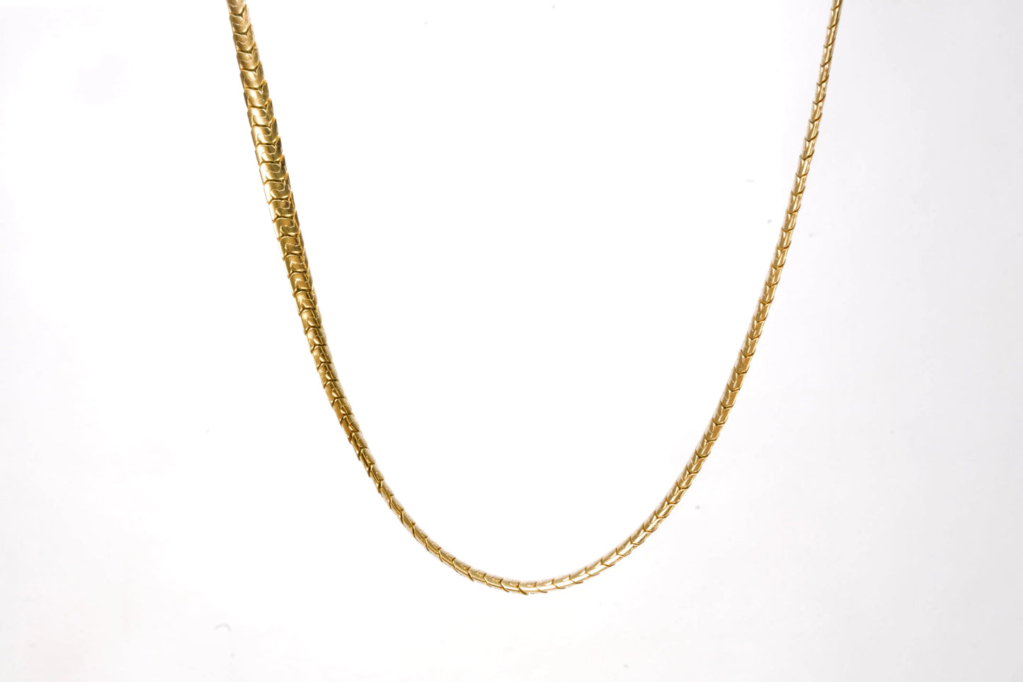 Collier MURAT en Plaqué Or chaine maille serpent Ma boutique