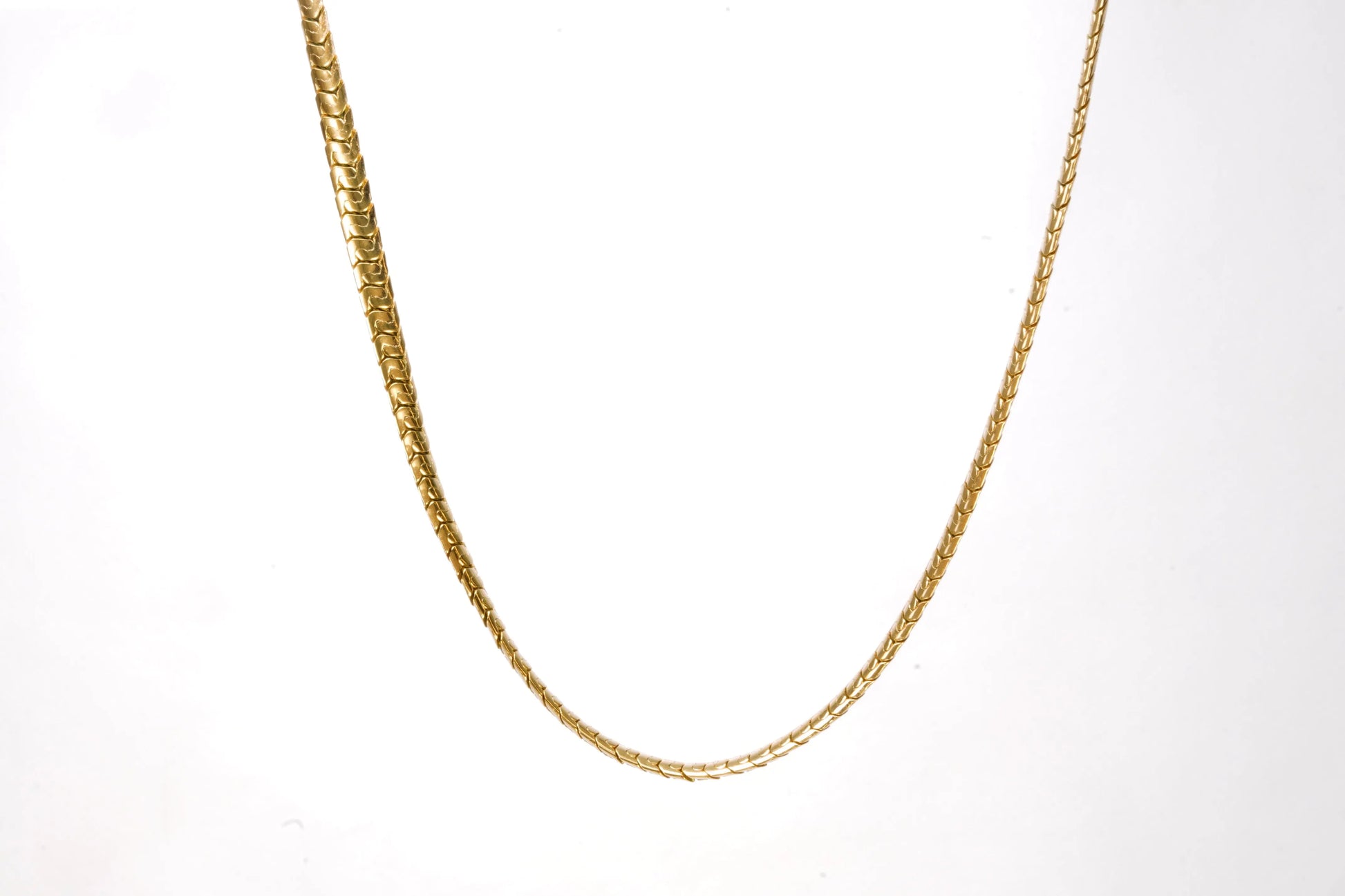 Collier MURAT en Plaqué Or chaine maille serpent Ma boutique