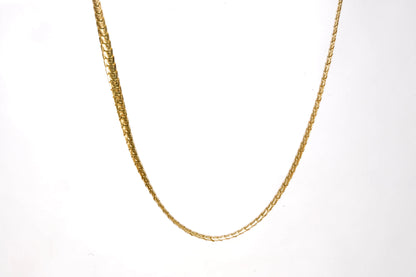 Collier MURAT en Plaqué Or chaine maille serpent Ma boutique