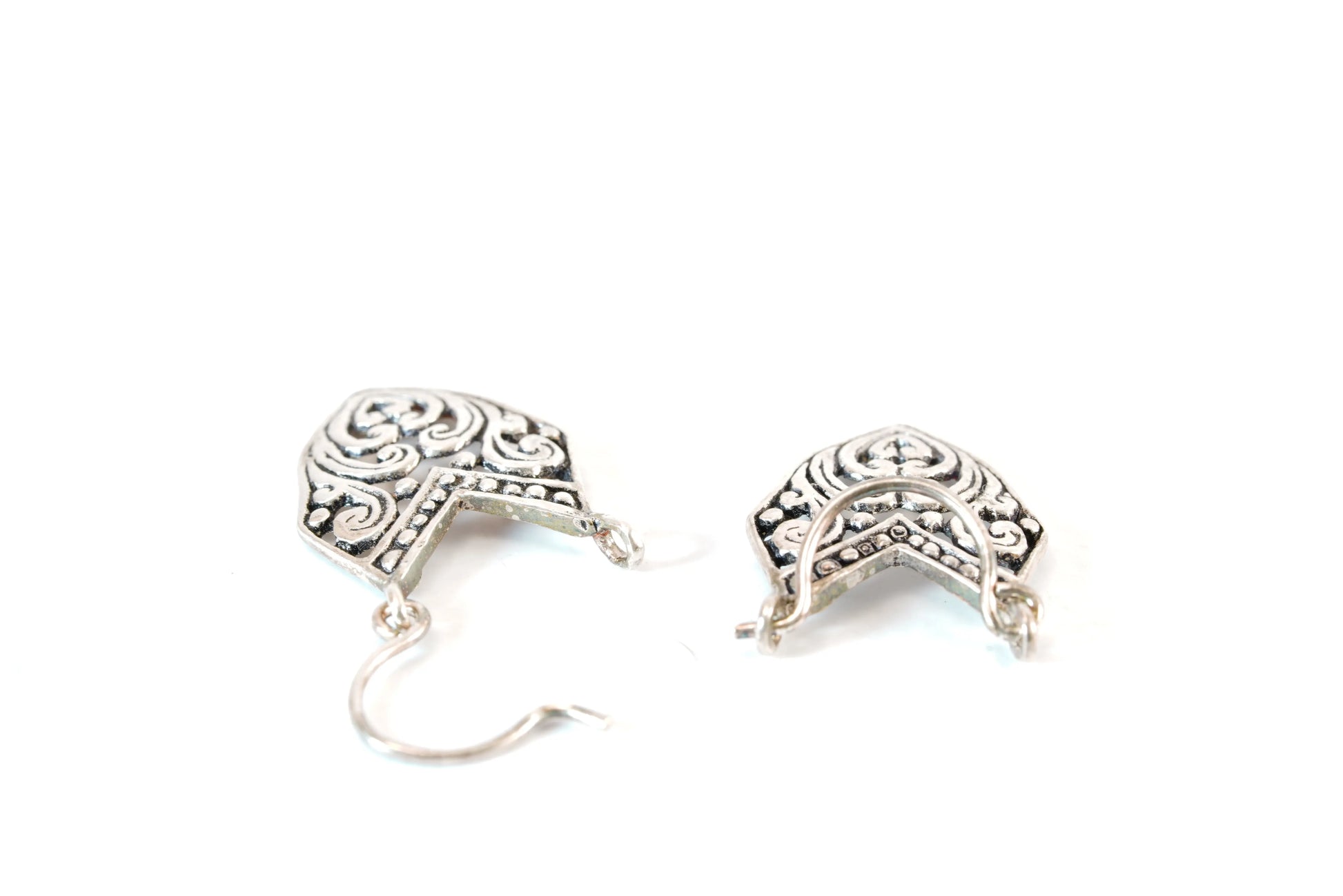 Boucles d'oreilles en Argent avec motifs découpés Ma boutique