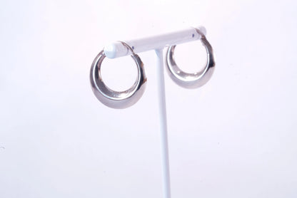 Boucles d'oreilles créoles larges en Argent Ma boutique