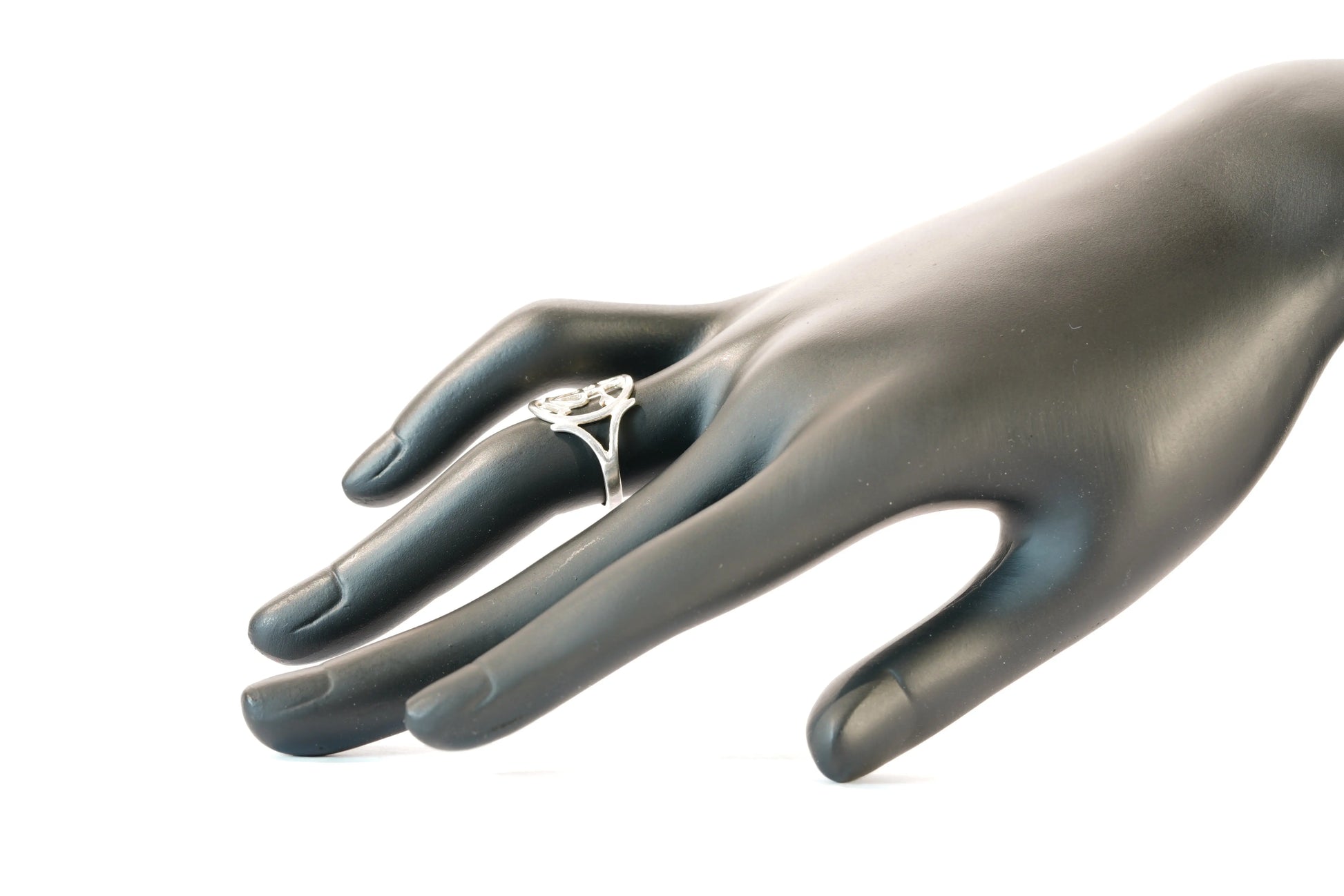 Bague ronde en Argent avec symboles Ma boutique