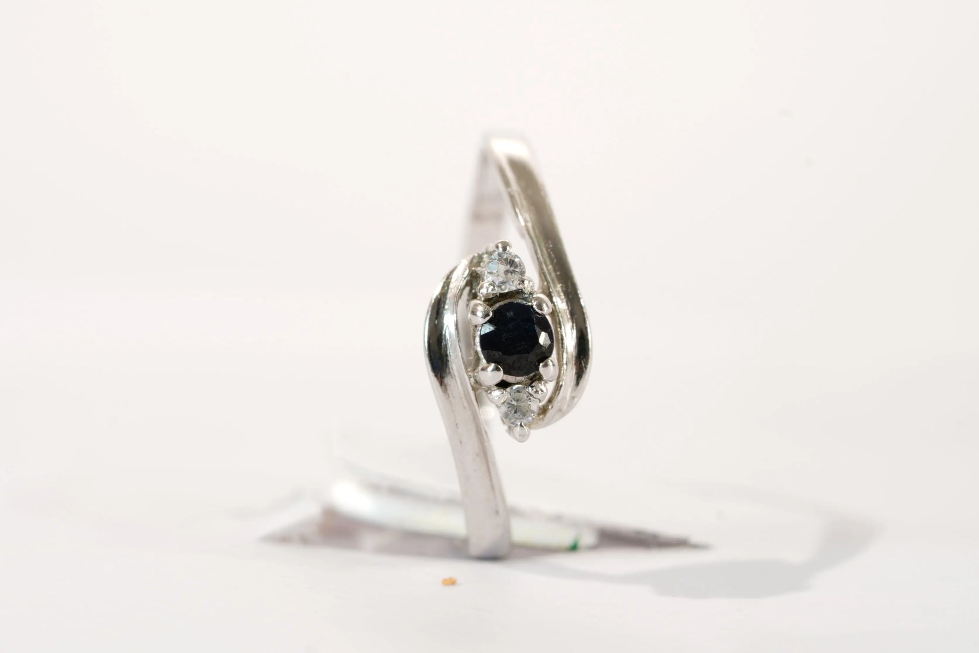 Bague en Argent avec Pierres Saphir et Zirconium Ma boutique