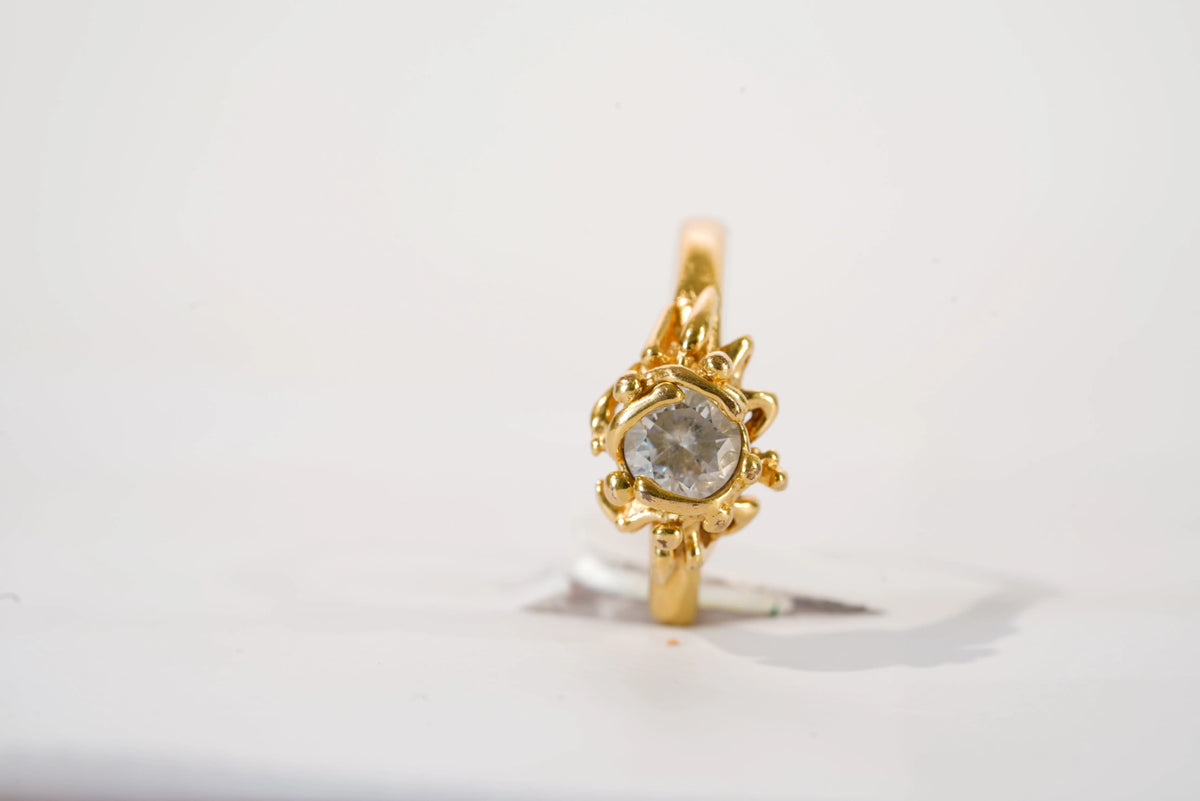 Bague Jourdan en plaqué Or avec pierre de Zirconium Ma boutique