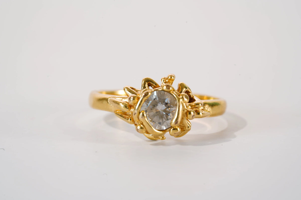 Bague Jourdan en plaqué Or avec pierre de Zirconium Ma boutique